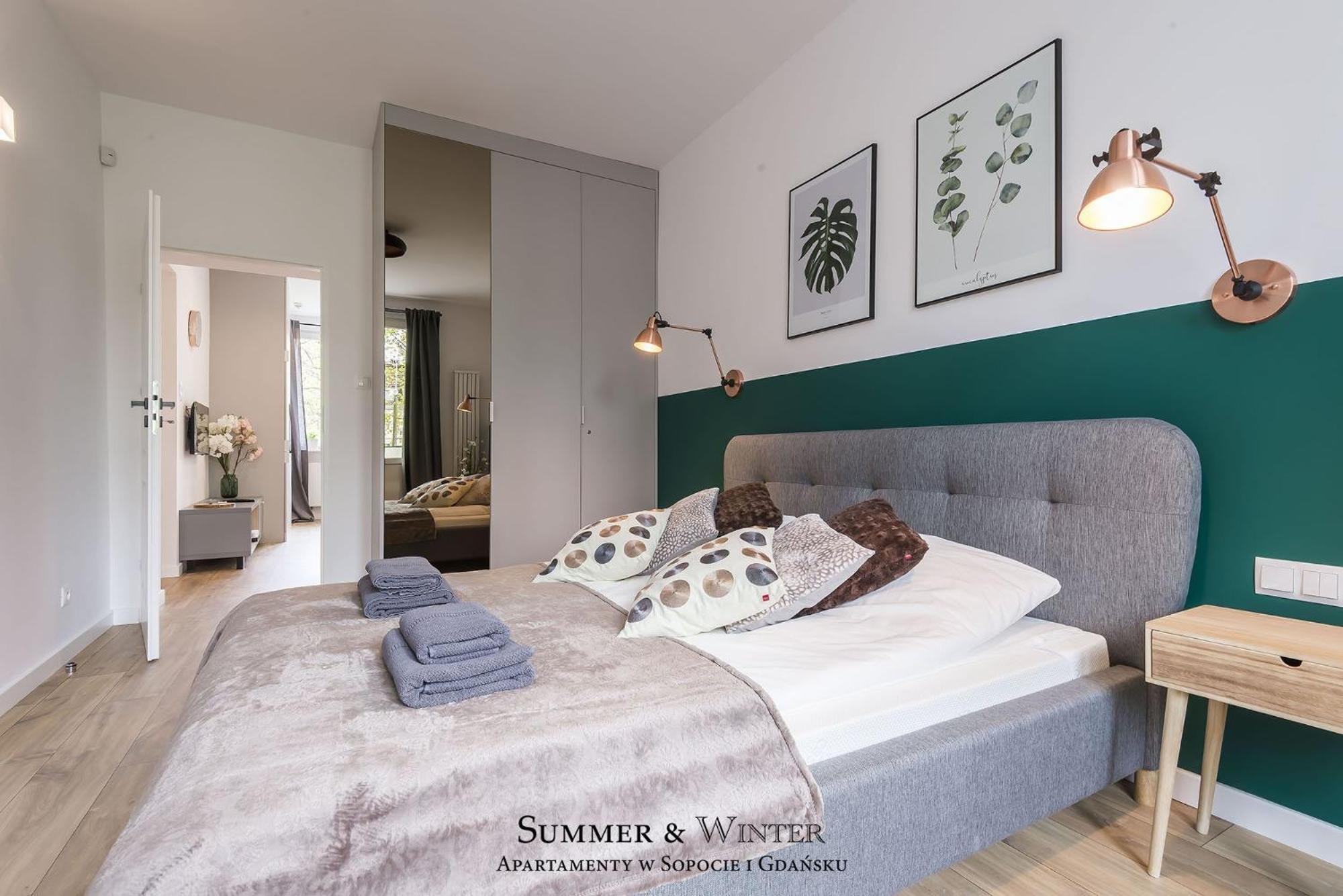 Family Luxury Green Apartment 1-6, 2 Sypialnie I Studio, 52 M2 กดัญสก์ ภายนอก รูปภาพ